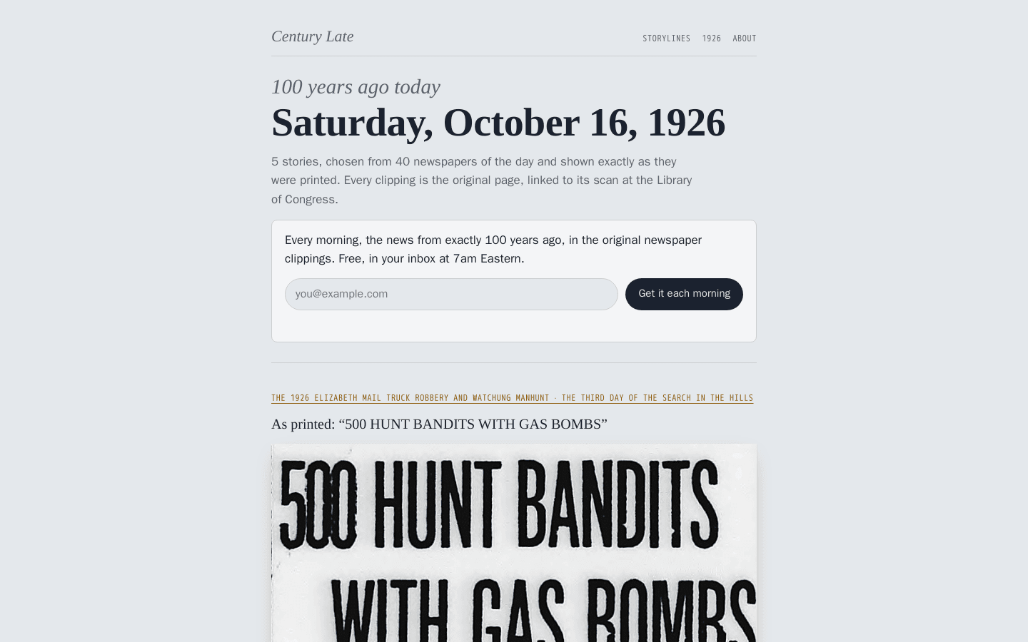 centurylate.com screenshot